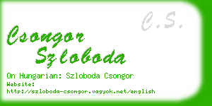 csongor szloboda business card